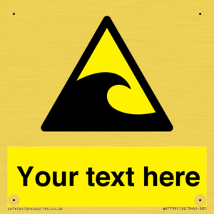 Custom warning tsunami hazard zone